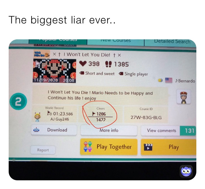 The biggest liar ever..