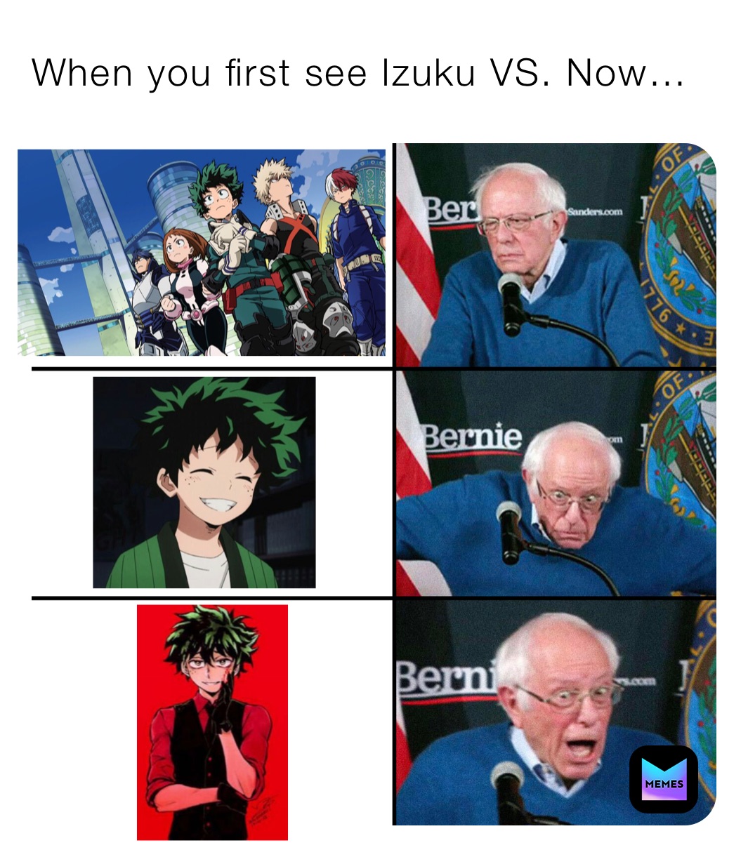 When you first see Izuku VS. Now…