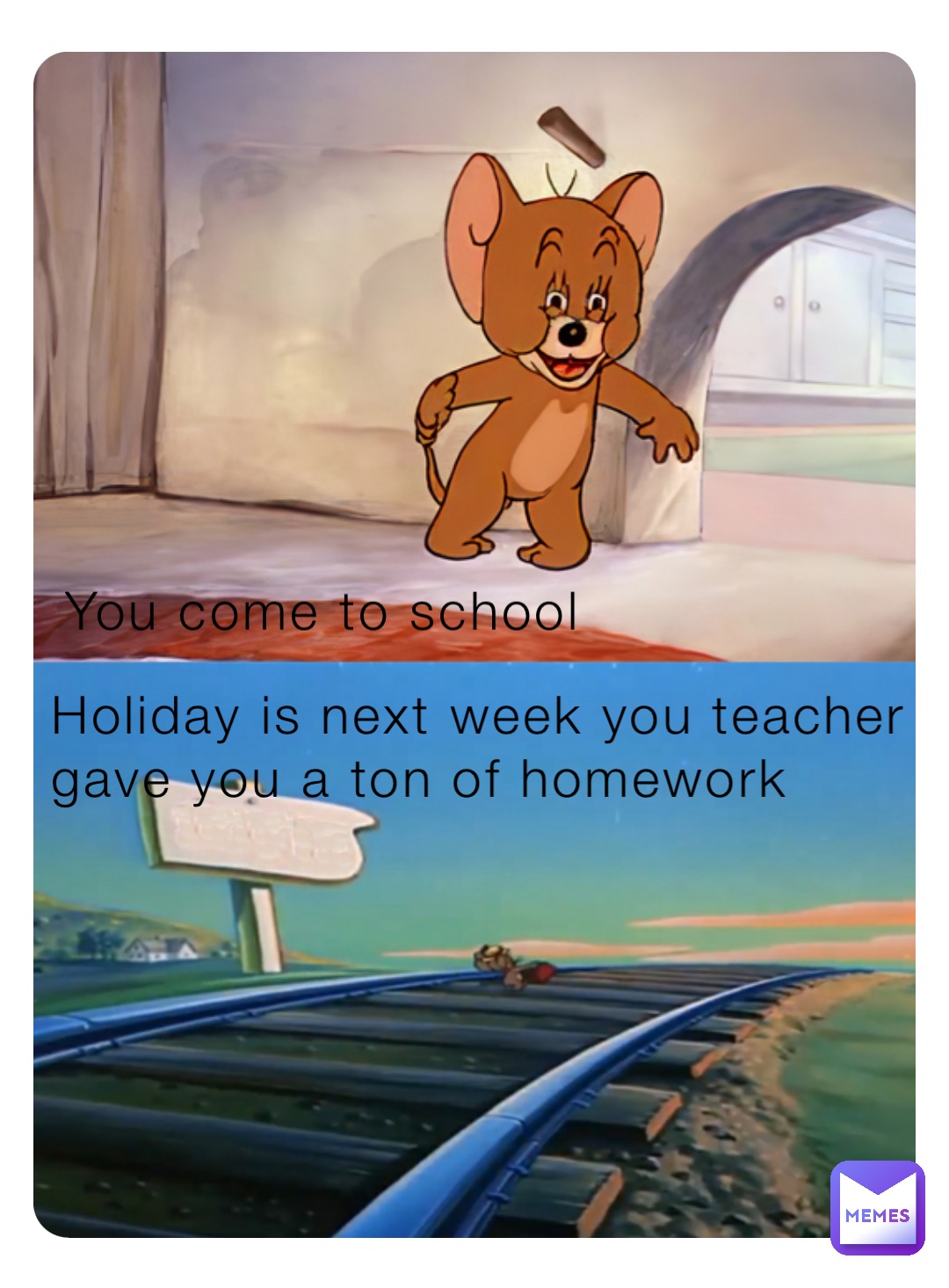the teacher gave us a ton of homework
