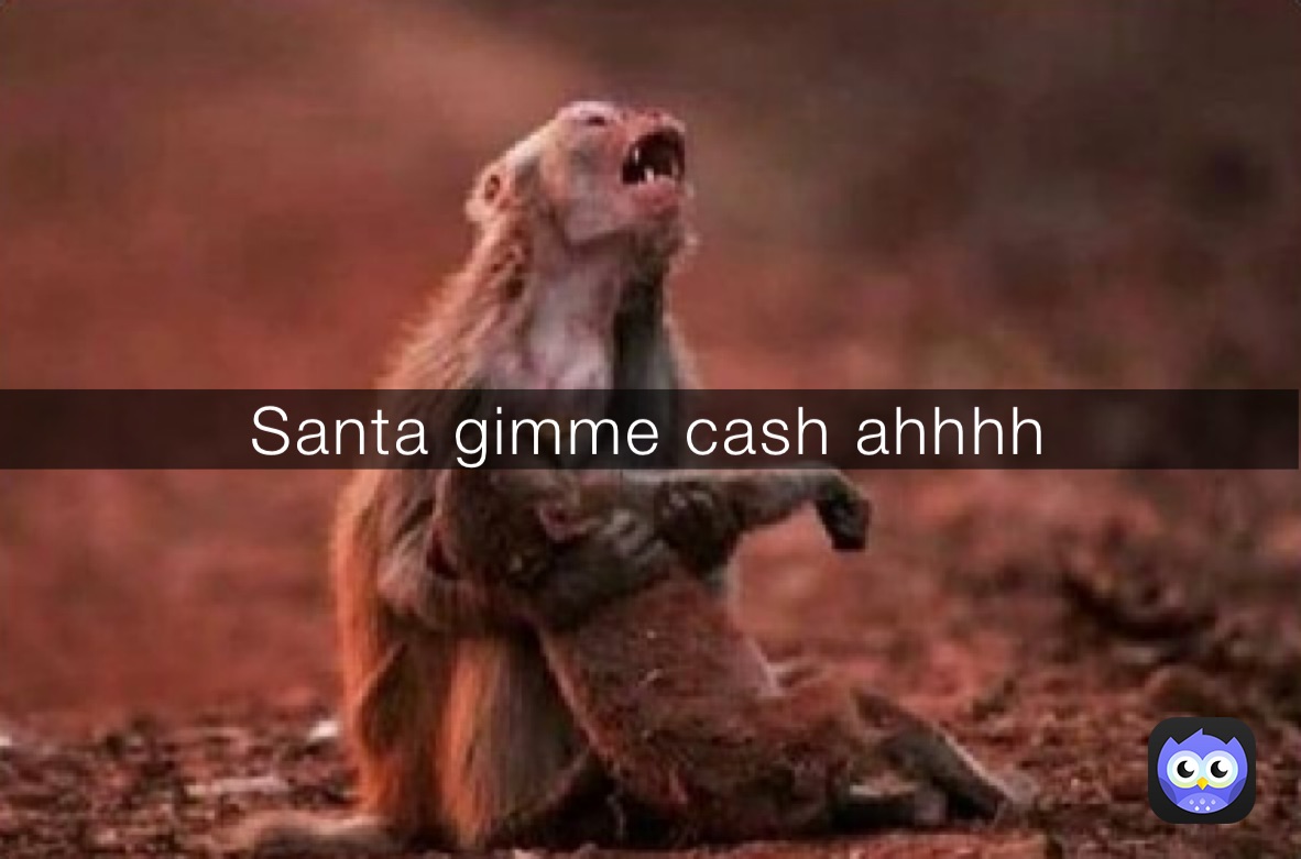 Santa gimme cash ahhhh