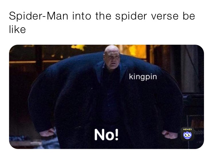 Spider-Man into the spider verse be like 
