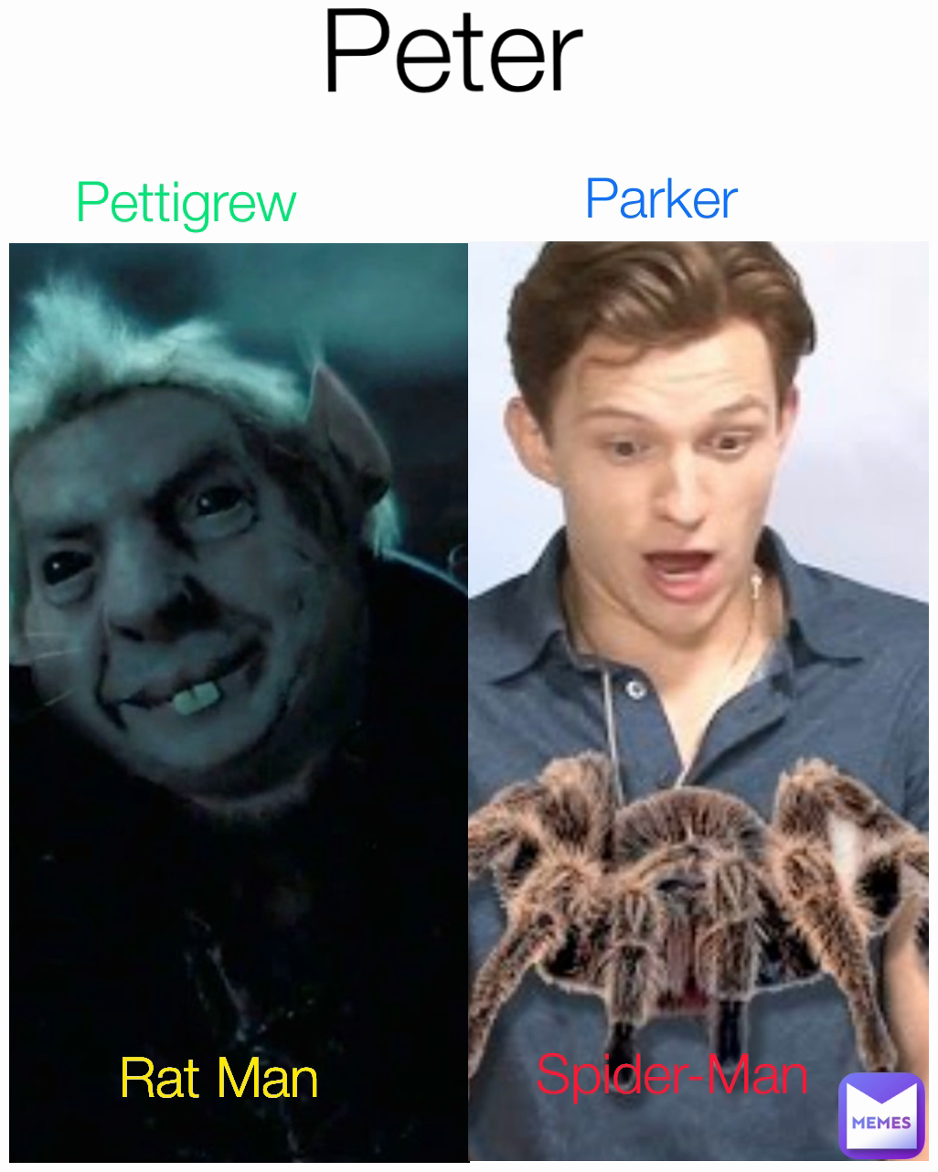Rat Man Peter Spider-Man Parker  Pettigrew 