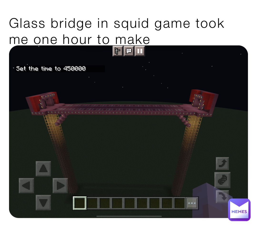 Glass bridge in squid game took me one hour to make