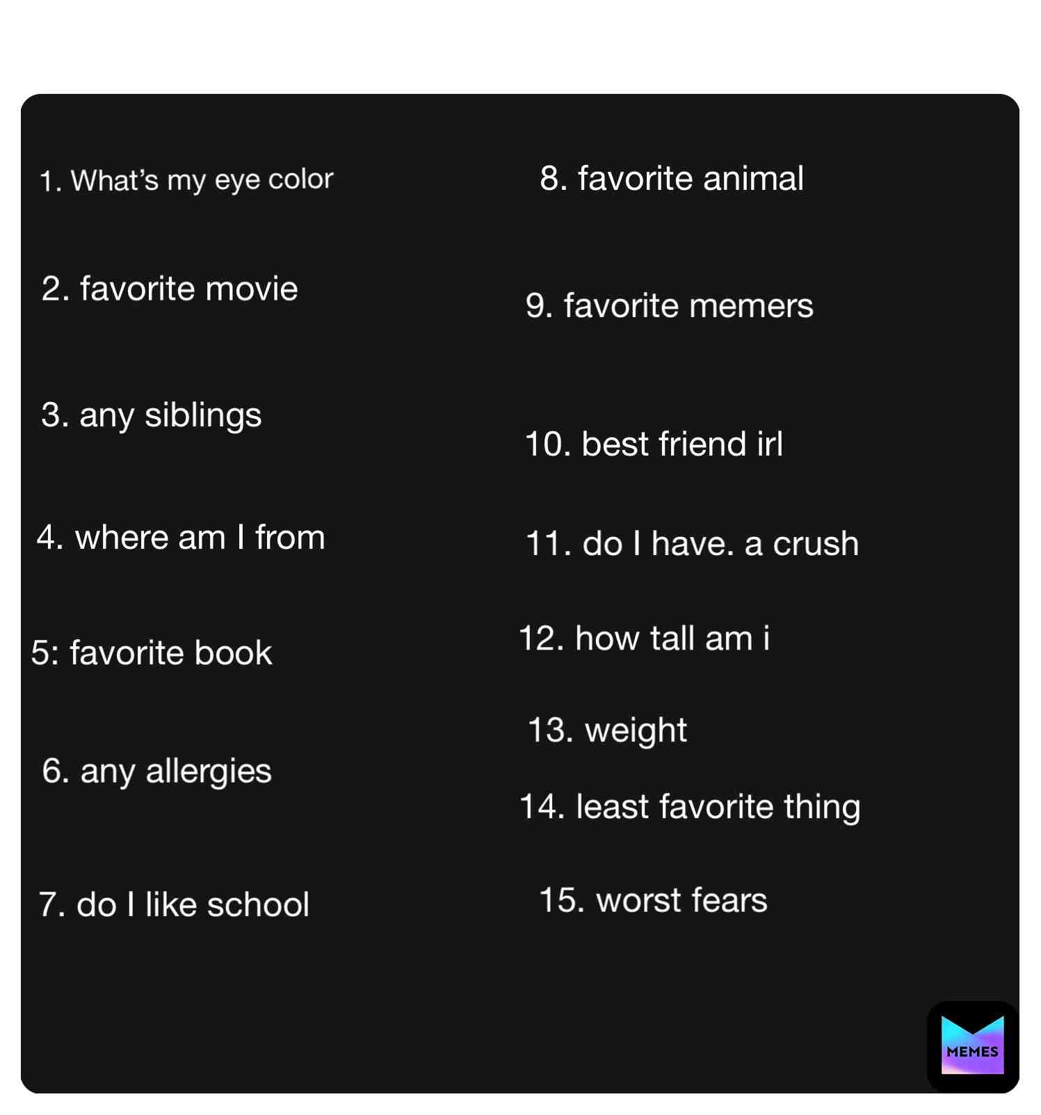 Ask me any number
