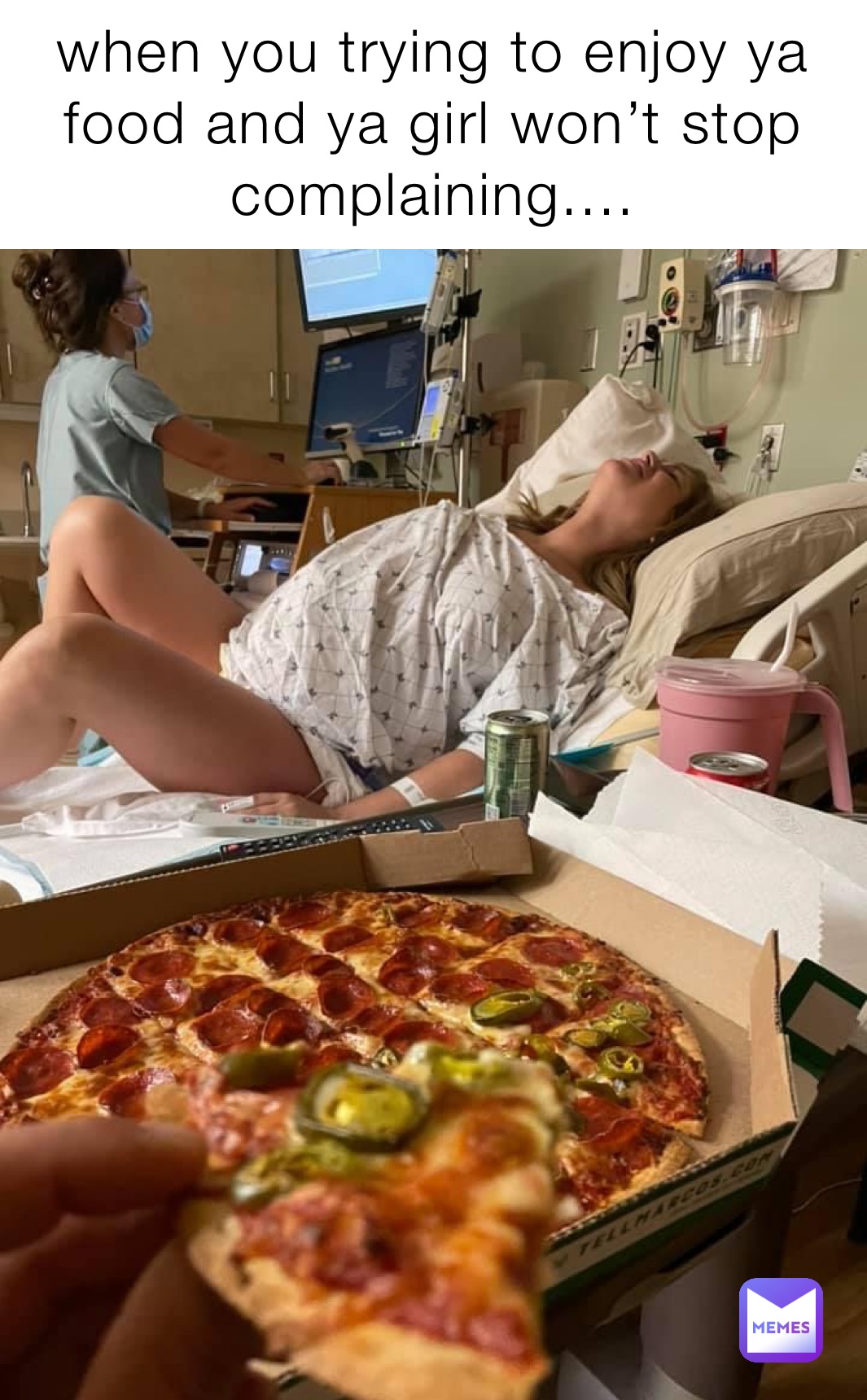 when you trying to enjoy ya food and ya girl won’t stop complaining....