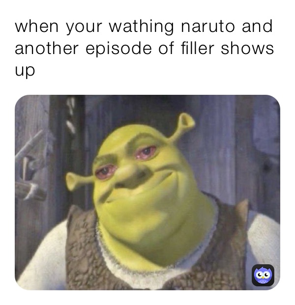 when your wathing naruto and another episode of filler shows up