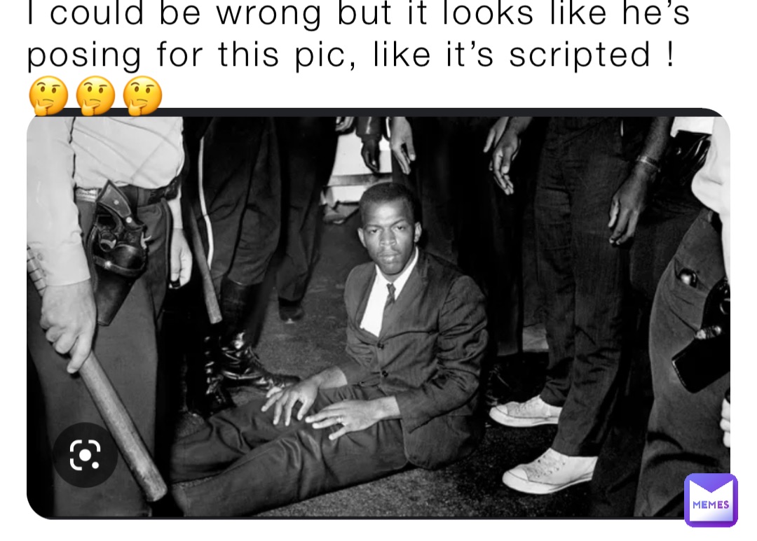 I could be wrong but it looks like he’s posing for this pic, like it’s scripted ! 🤔🤔🤔