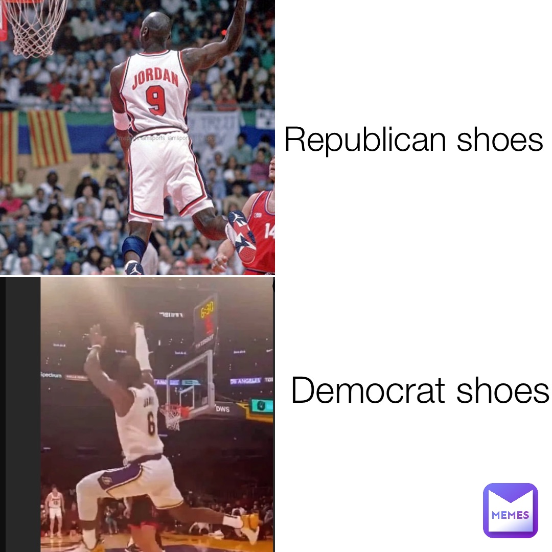 Republican shoes Democrat shoes