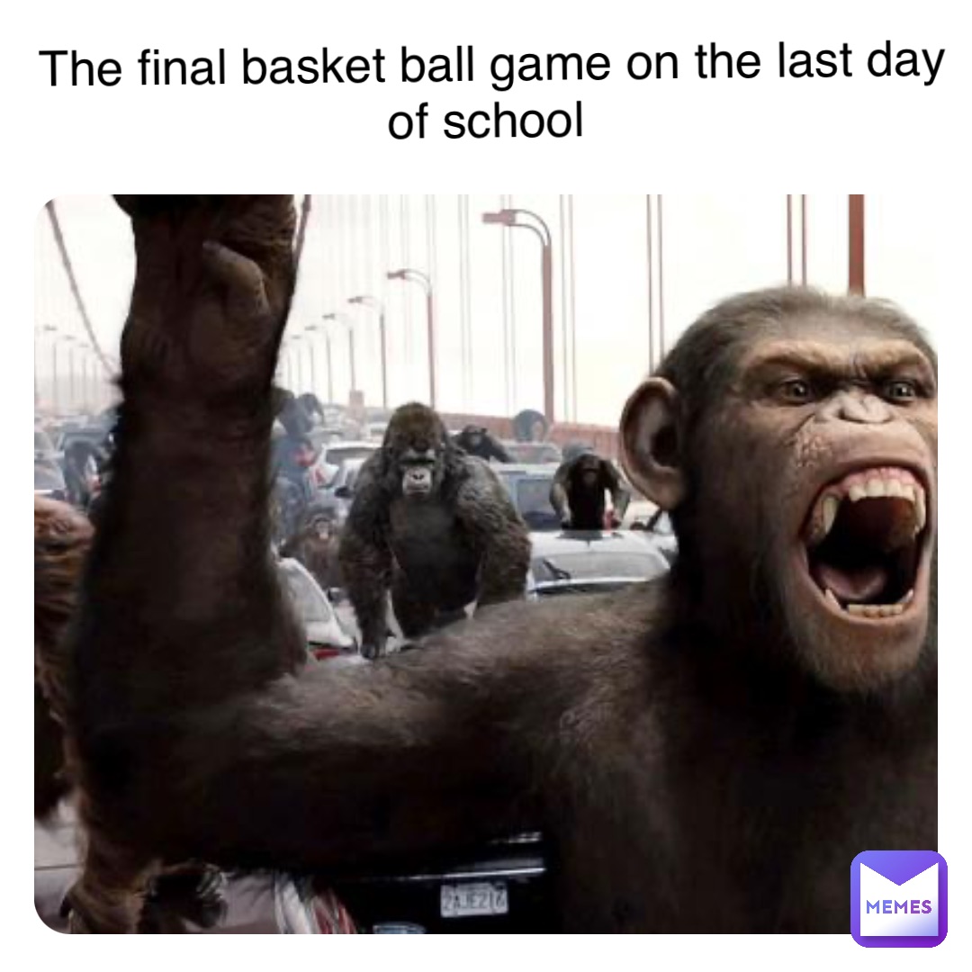 Double tap to edit The final basket ball game on the last day of school