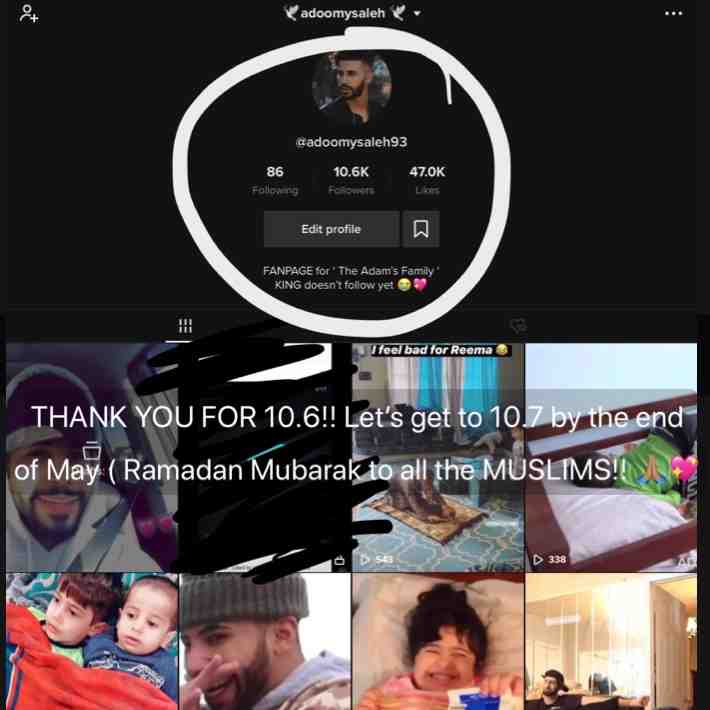 THANK YOU SO MUCH!! SHARE this and tell them to follow me on TikTok! much LOVE!! Ramadan Mubarak \ud83d\ude4f\ud83c\udffd\ud83d\udc96
let\u2019s get to 10.7K by the time I wake up tomorrow
please
i know we can do it
we are strong
FOLLOW or u will get bad luck ;)
TIKTOK: adoomysaleh93
TIKTOK: adoomysaleh93
TIKTOK: adoomysaleh93
#follow #tiktok #goal