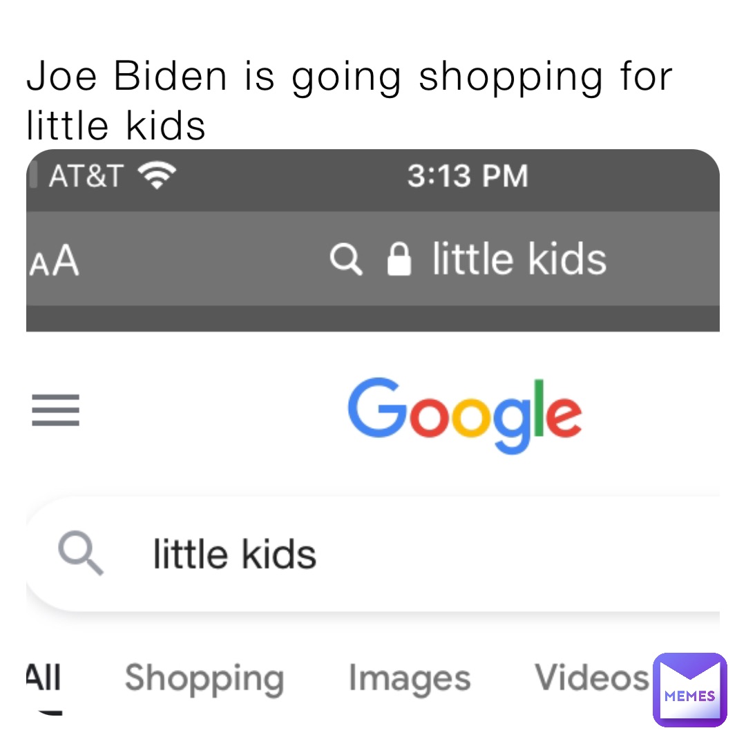 Joe Biden is going shopping for little kids