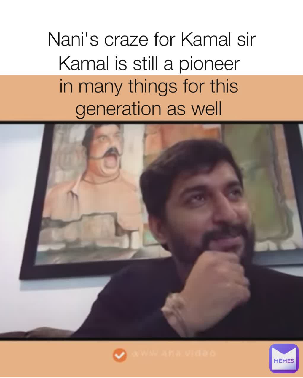 Nani's craze for Kamal sir Kamal is still a pioneer in many things for this generation as well