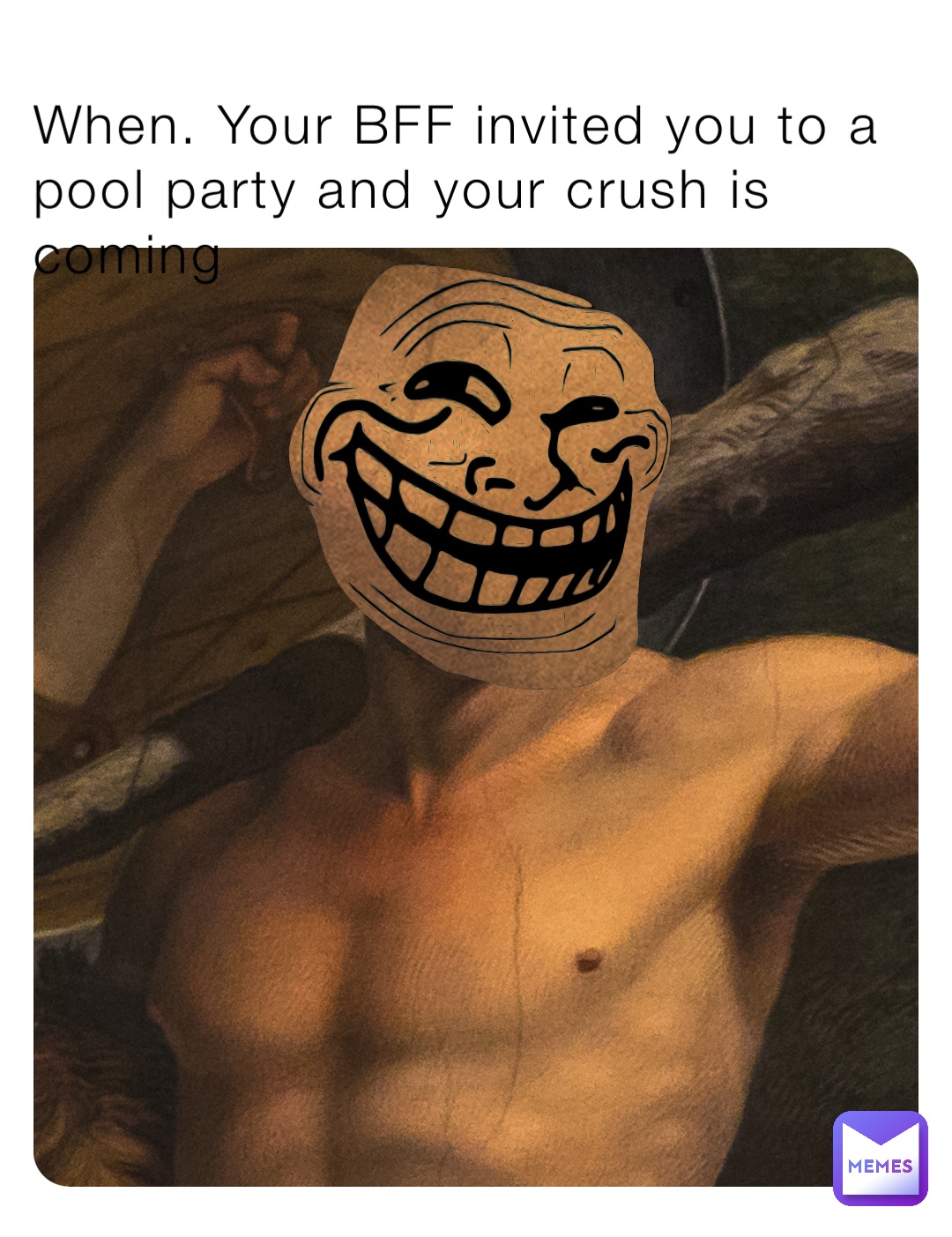 When. Your BFF invited you to a pool party and your crush is coming |  @raquel_1716204667 | Memes