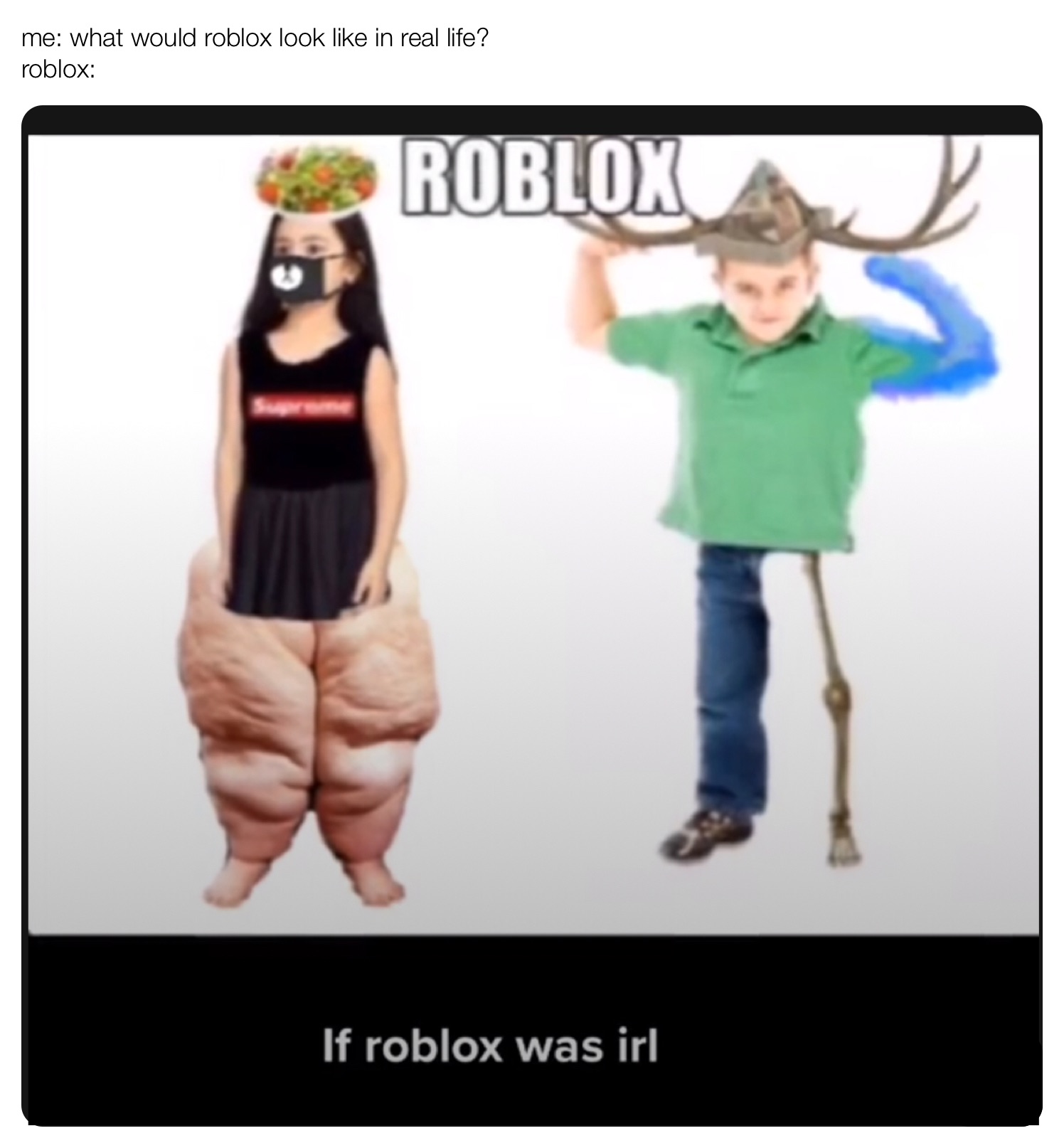 Roblox Avatars Irl Meme