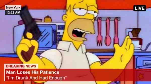homer loses his cool #humor #tvshows #tvseries #cartoons