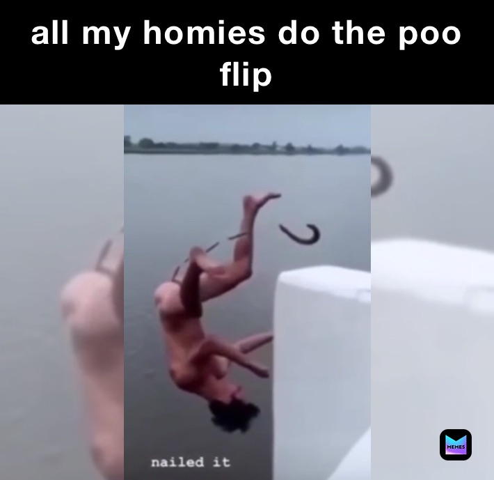 all my homies do the poo flip