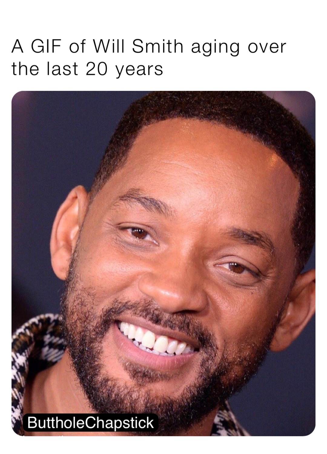 A GIF of Will Smith aging over the last 20 years