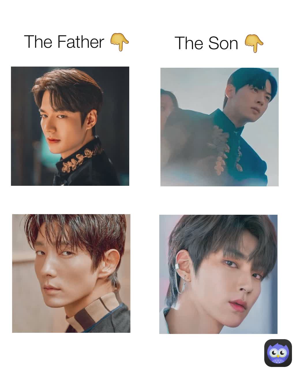 The Son 👇 The Father 👇