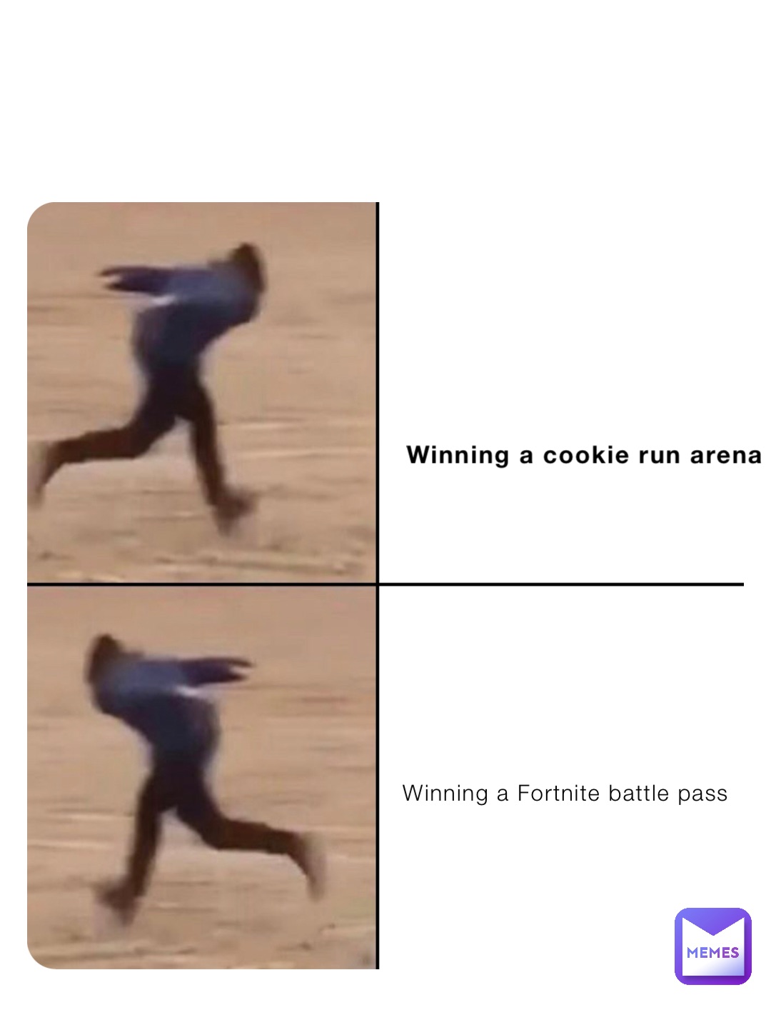 Winning a cookie run arena Winning a Fortnite battle pass