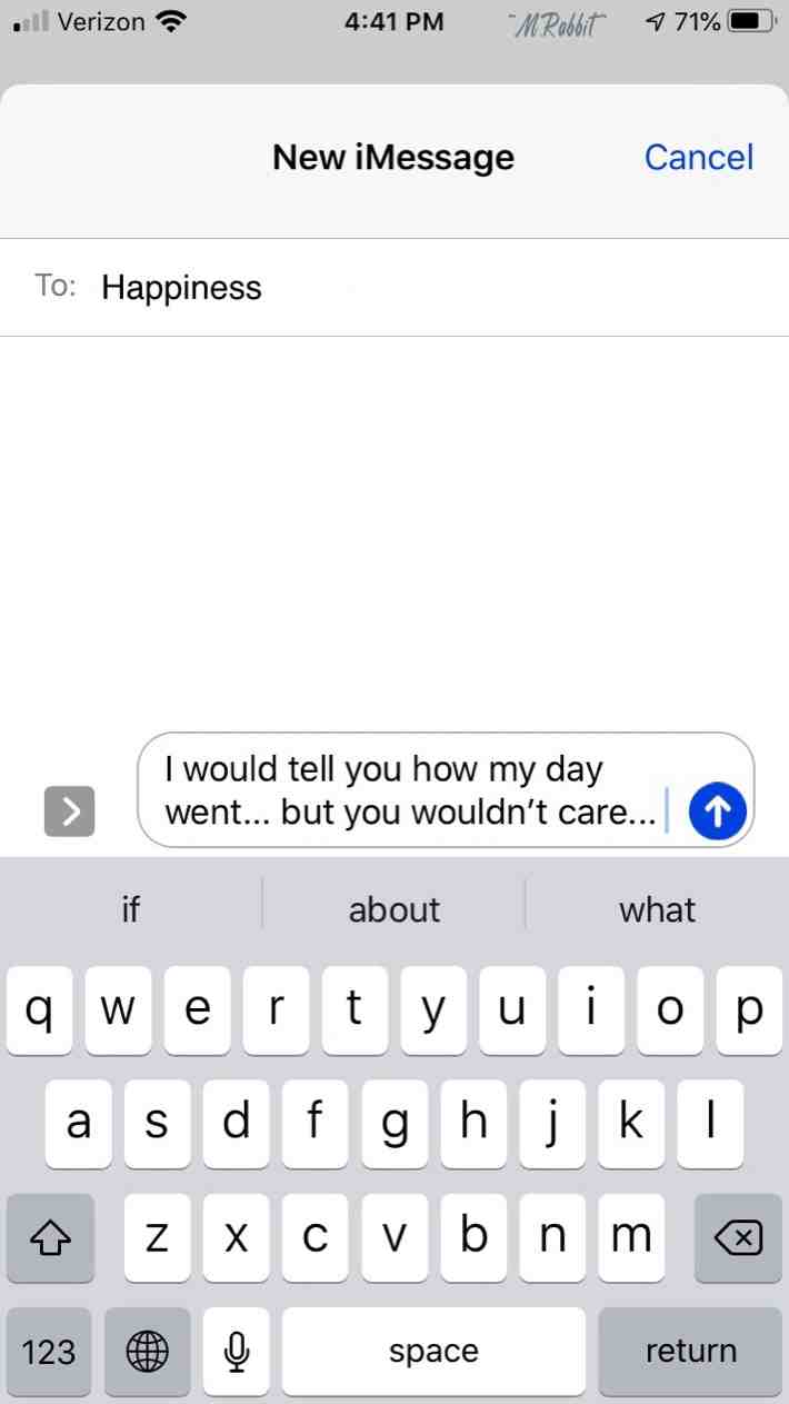 I wish I could send this text to several people #love #happiness #care