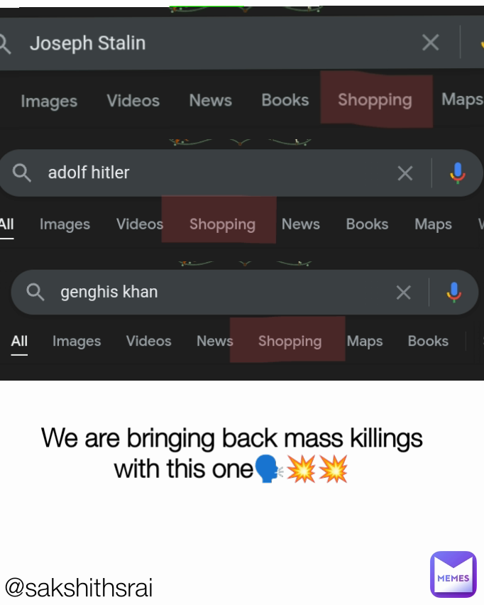 Type Text @sakshithsrai We are bringing back mass killings with this one🗣️💥💥