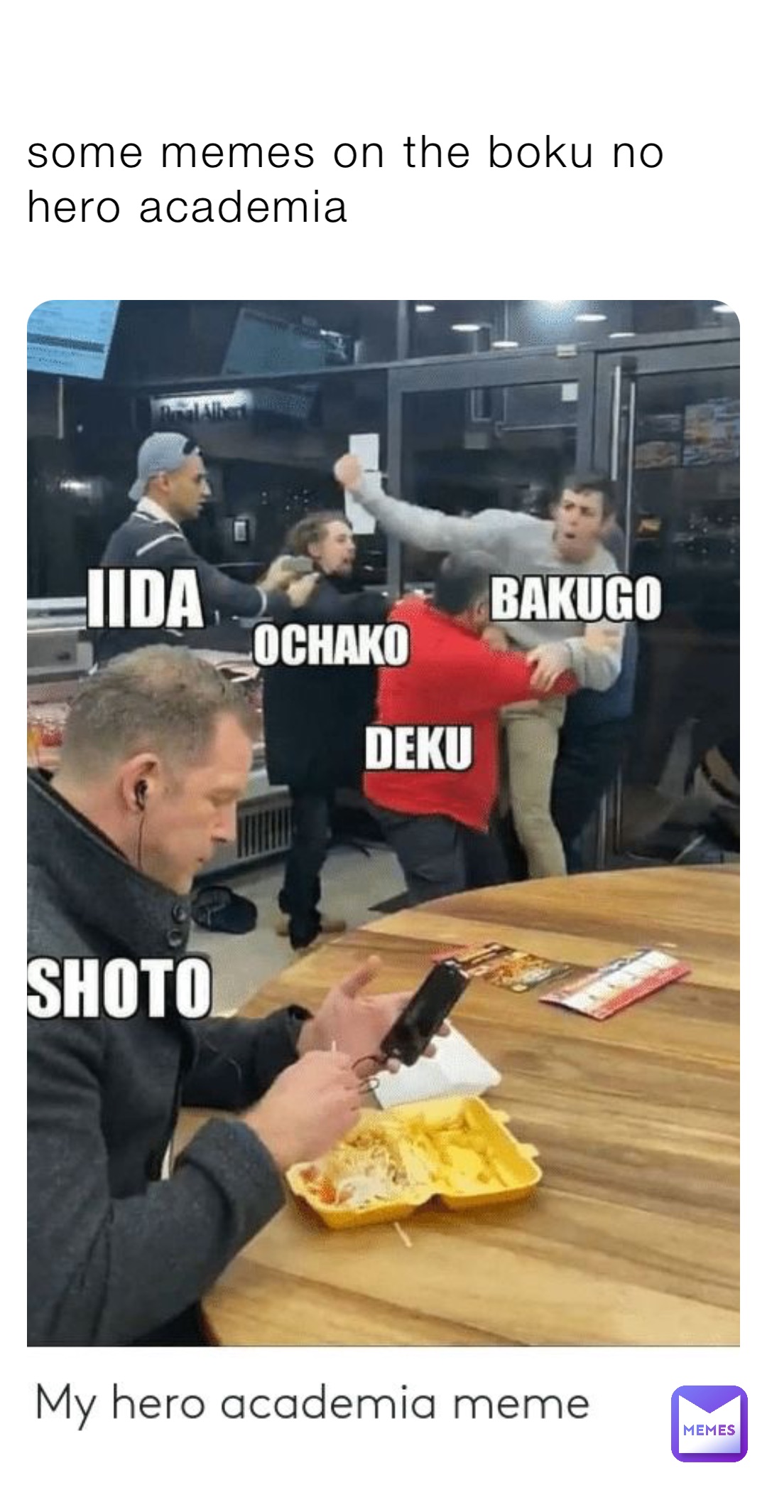 some memes on the boku no hero academia