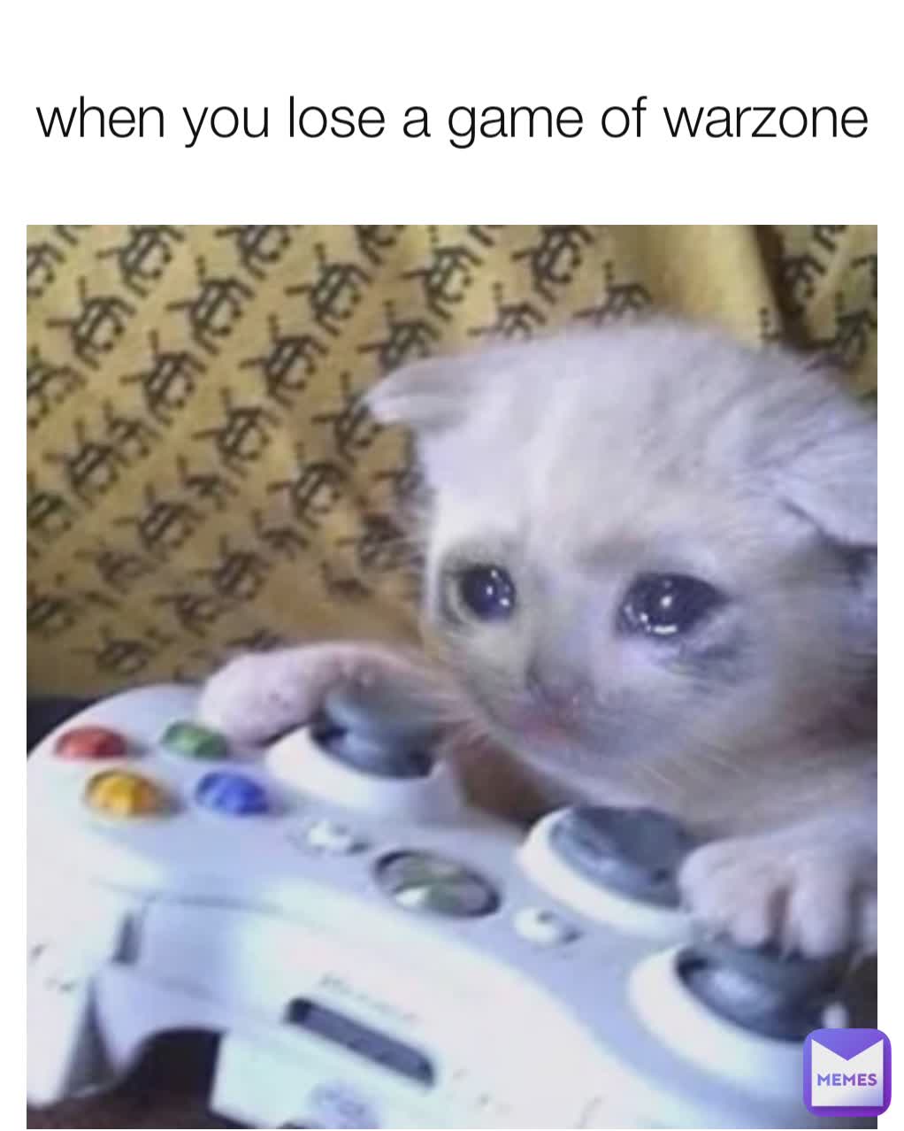 when you lose a game of warzone