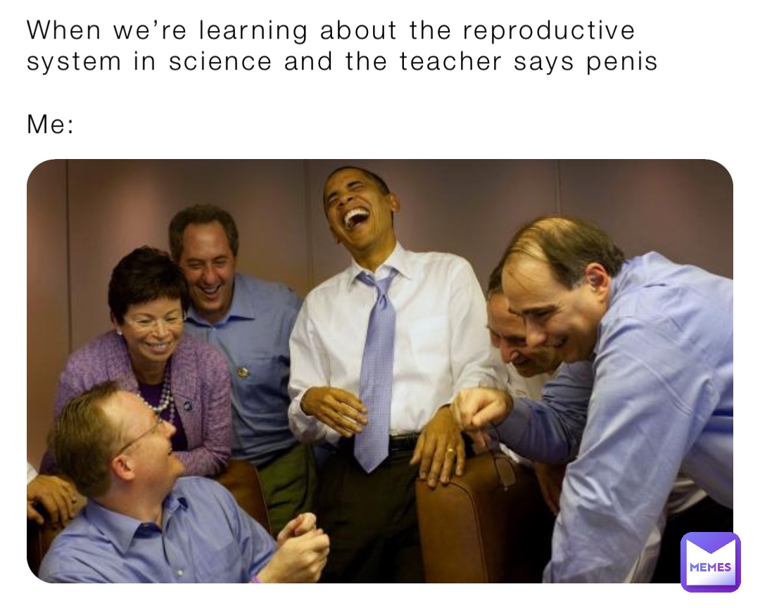 When we’re learning about the reproductive system in science and the teacher says penis 

Me: