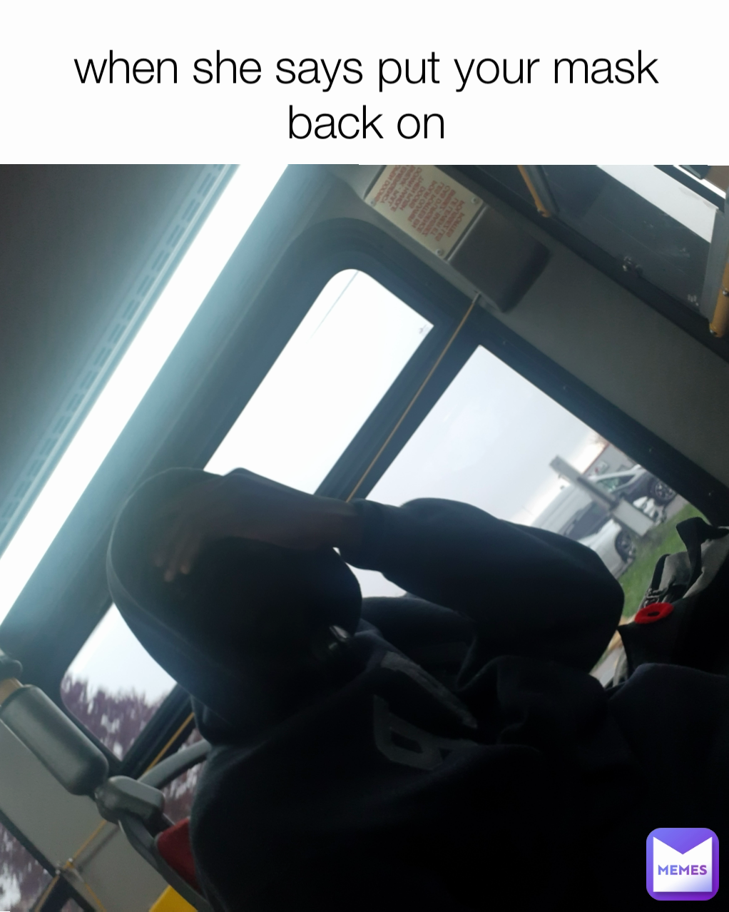 when she says put your mask back on champy_hunter Memes