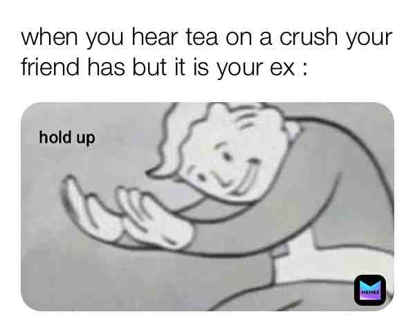 Hurts every time #crush #ex #yoex #holdup #fallout #funny #meme #friend