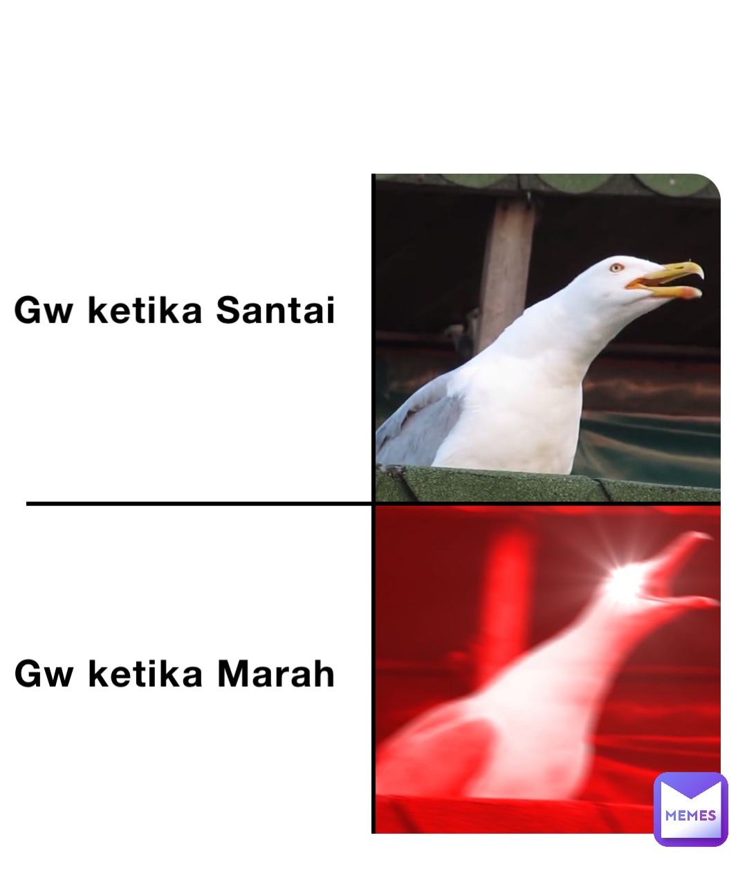 Gw ketika Santai Gw ketika Marah