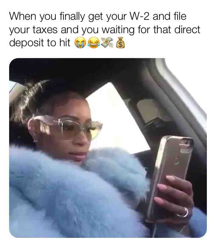 Me rn #taxseason #money