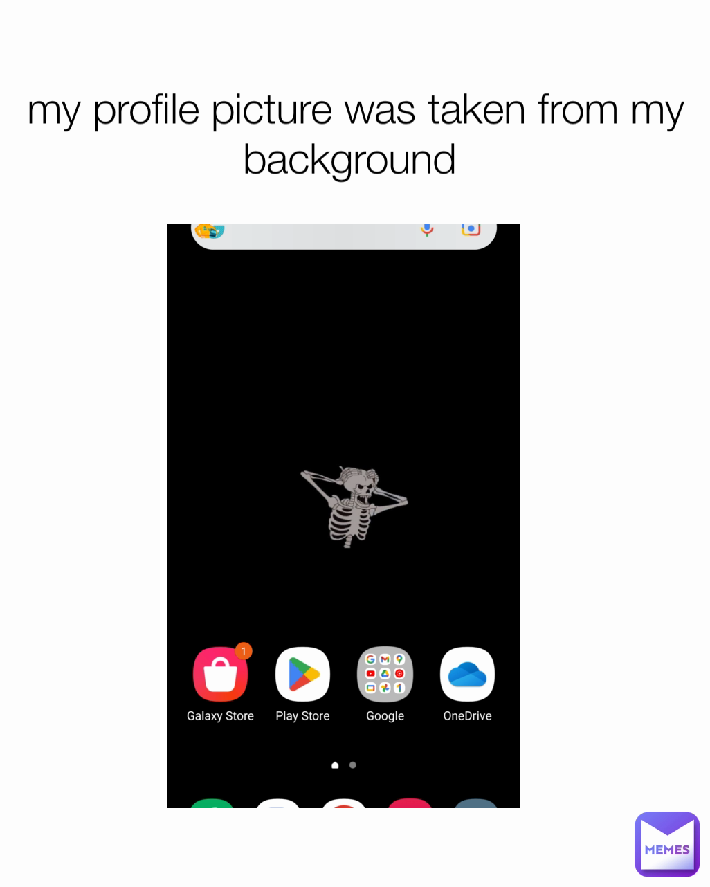 my profile picture was taken from my background 