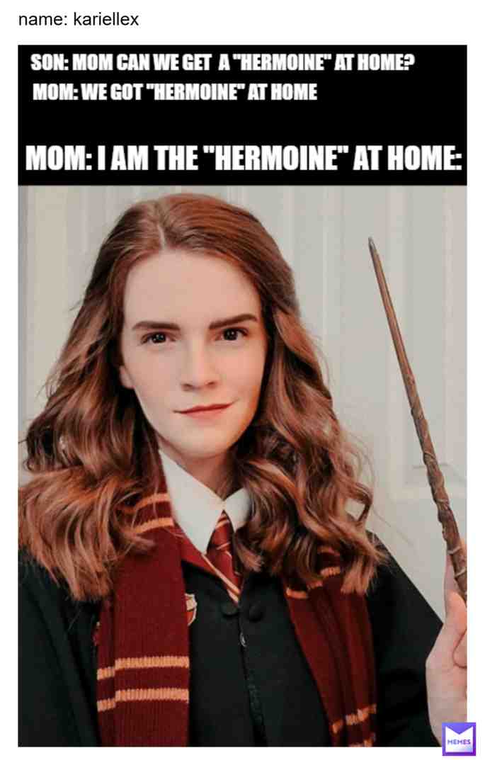 imagine this yo mum looks like #hermoine #athome #athomememe #hogwarts #lookalike #cosplay #cosplayermeme #cosplayermemes #momcanwegeta #CanWeGetA #downloadedthewrong #mommemes #mummemes #mum