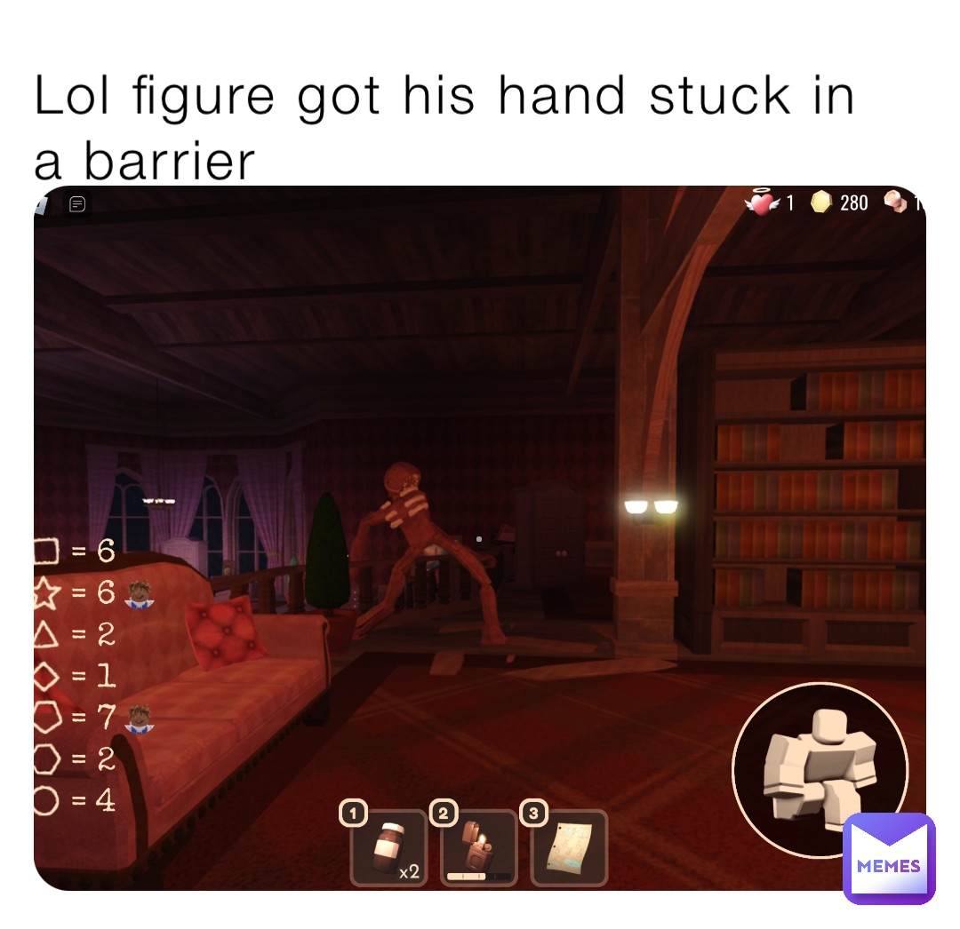 Lol figure got his hand stuck in a barrier