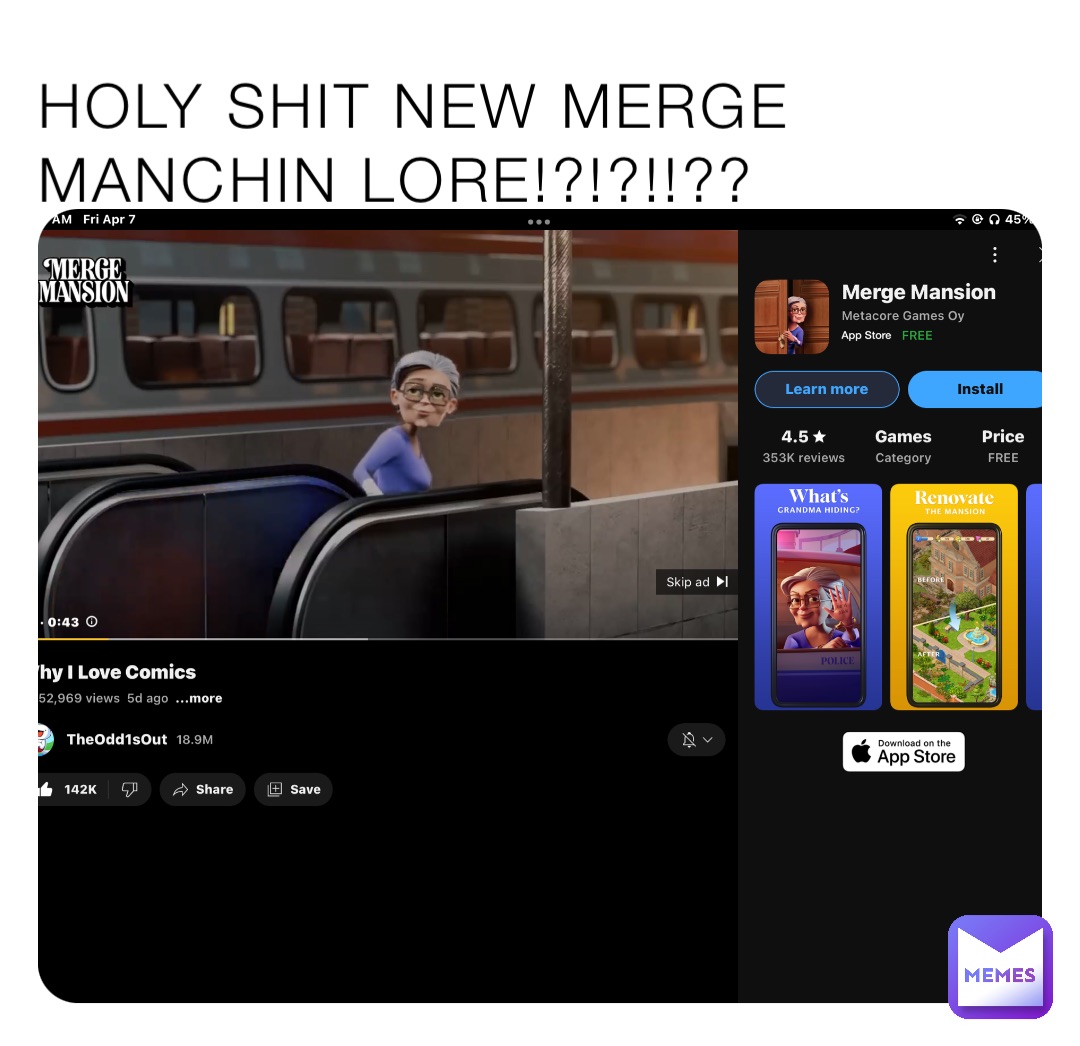 HOLY SHIT NEW MERGE MANCHIN LORE!?!?!!??