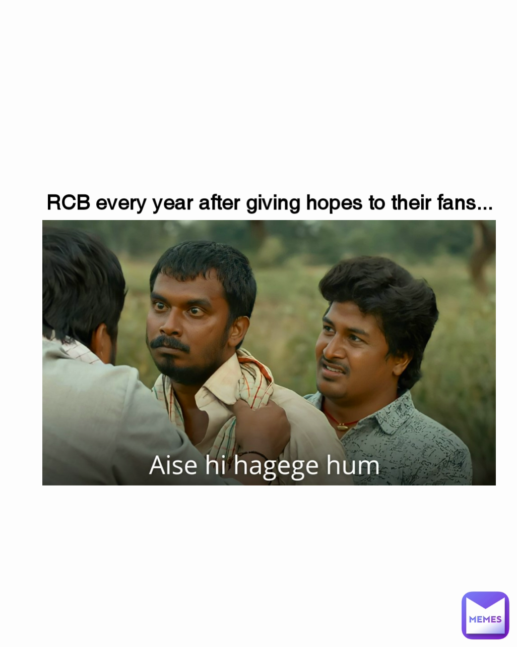 RCB every year after giving hopes to their fans... | @sid1963 | Memes RCB every year after giving hopes to their fans... | @sid1963 | Memes