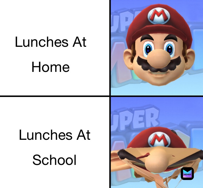 Lunches At
Home Lunches At
School