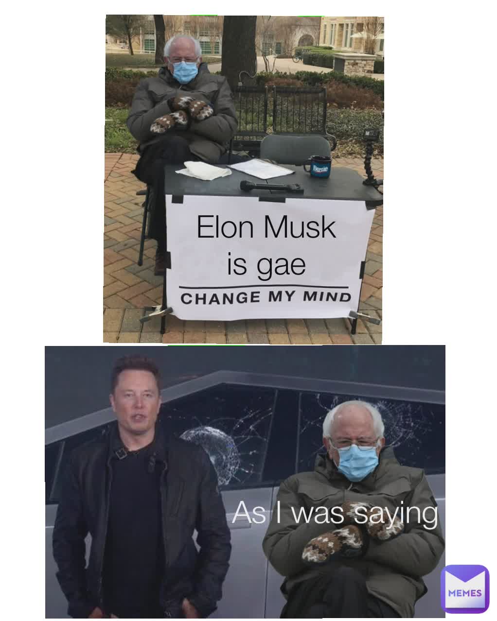 Elon Musk is gae As I was saying