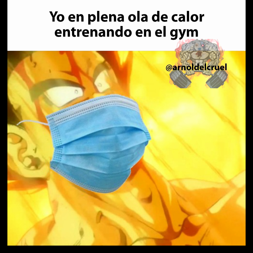 @arnoldelcruel  Yo en plena ola de calor entrenando en el gym
