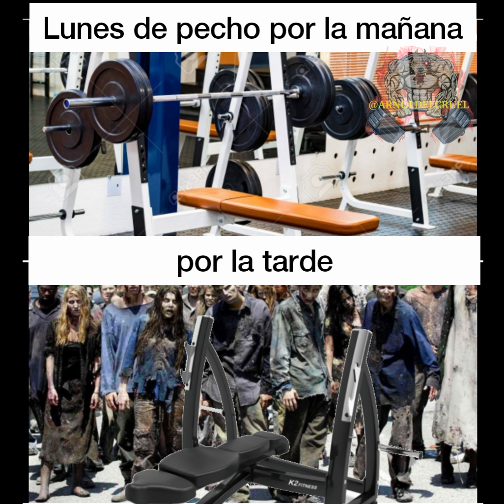 por la tarde Lunes de pecho por la mañana