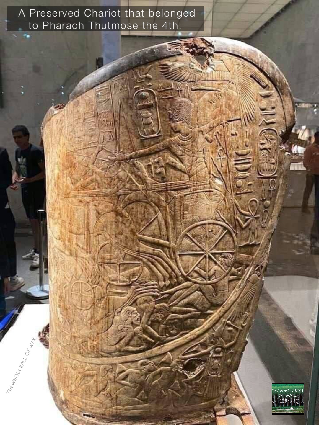 A Preserved Chariot that belonged to Pharaoh Thutmose the 4th.