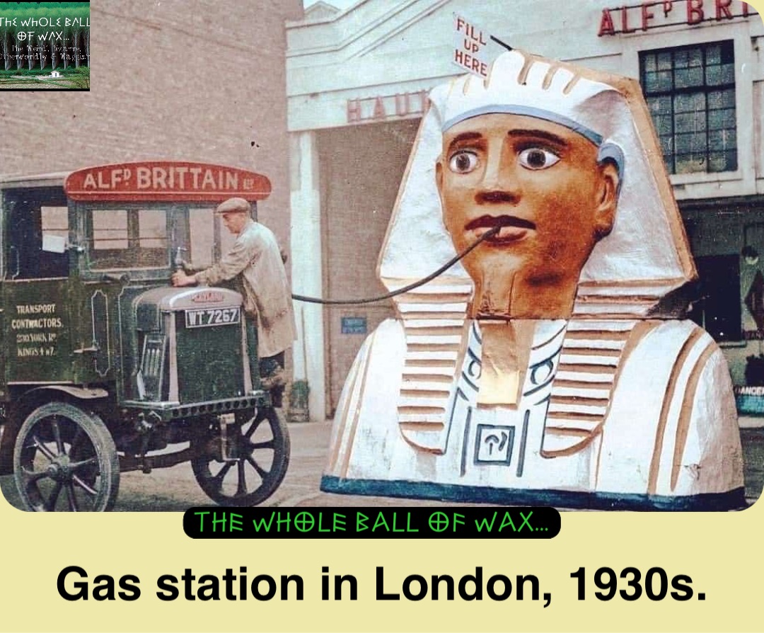 Double tap to edit Gas station in London, 1930s.