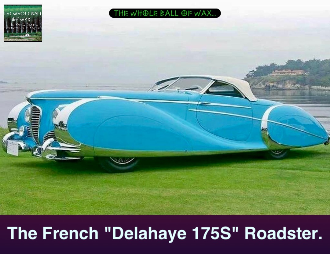 Double tap to edit The French "Delahaye 175S" Roadster.