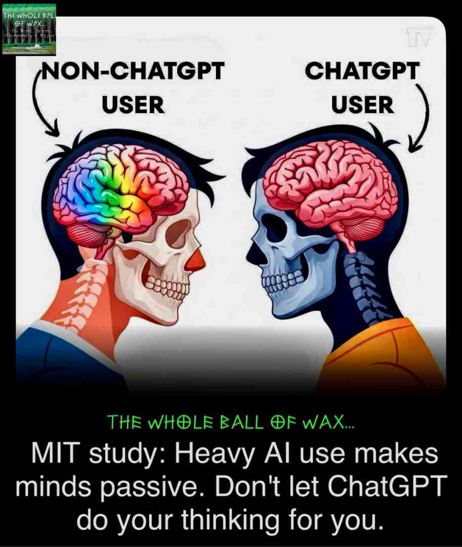 An MIT study shows heavy AI use can weaken memory, creativity, and critical thinking. Students relying on ChatGPT produced less original work and showed \u201cmental passivity\u201d even without AI. The takeaway: AI should support human thought, not replace it.
#AI #MITStudy #CriticalThinking #Creativity #BrainActivity #HumanMind #TechEthics #FutureOfWork