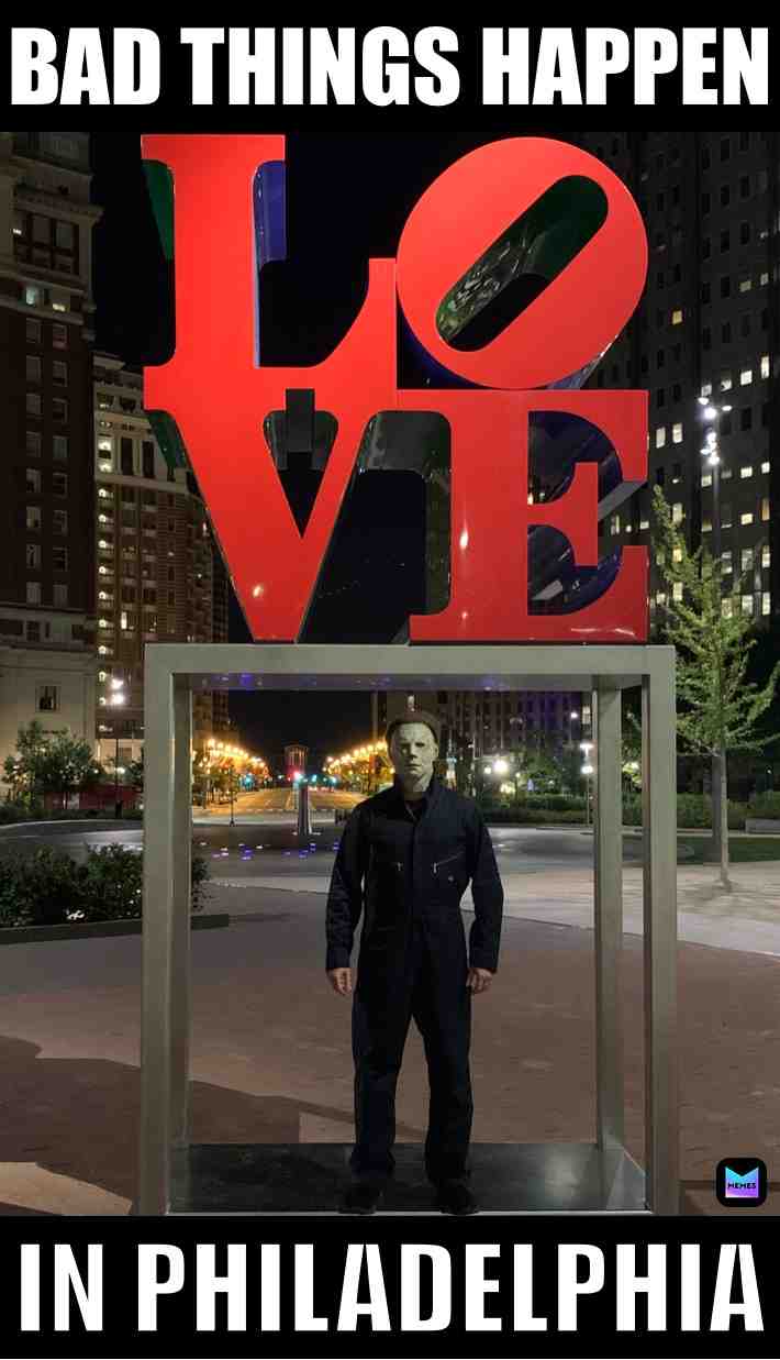 #Philly #Philadelphia #BadThingsHappenInPhiladelphia #Halloween #MichaelMyers #Trump #PresidentTrump #Debate #TrumpQuote #45 #USA #America #LovePark #CenterCityPhiladelphia #DonaldTrump #PresidentDonaldTrump