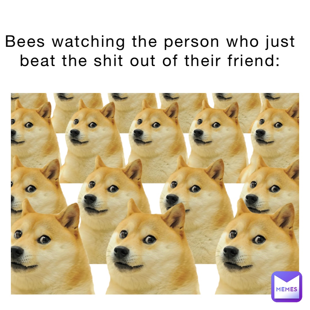 bees watching the person who just beat the shit out of their friend: