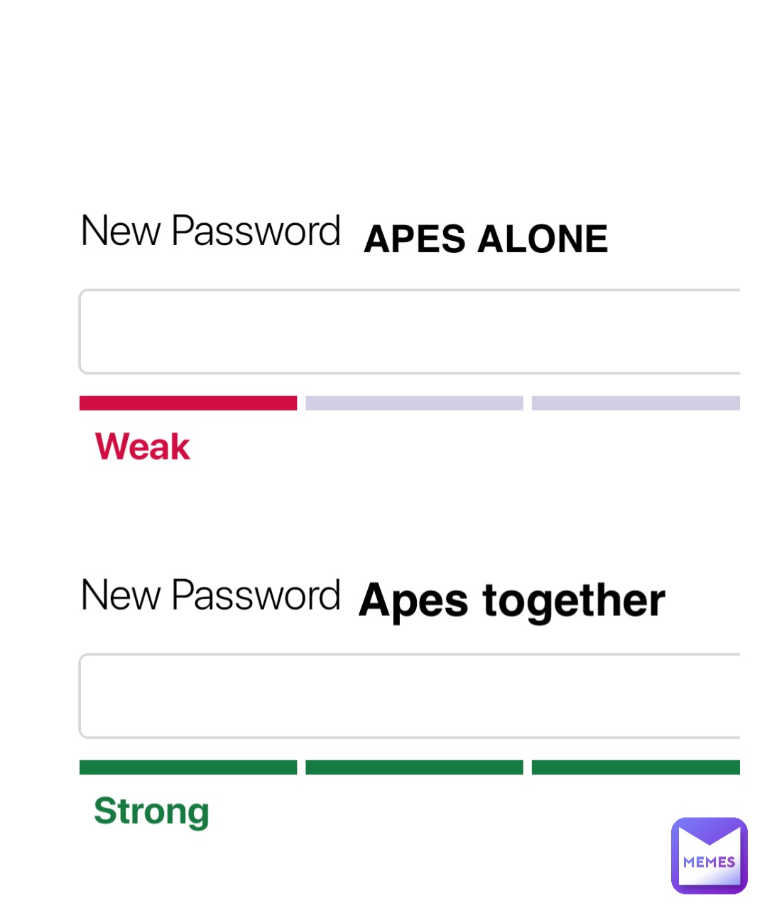 Double tap to edit Apes alone Apes together