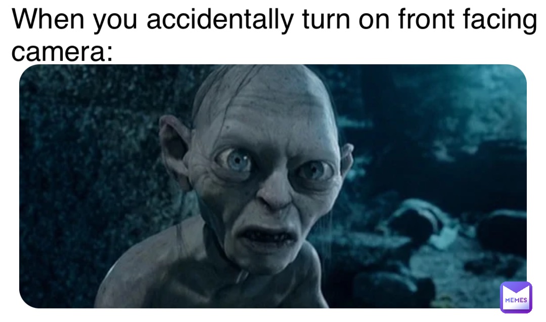 Double tap to edit When you accidentally turn on front facing camera: