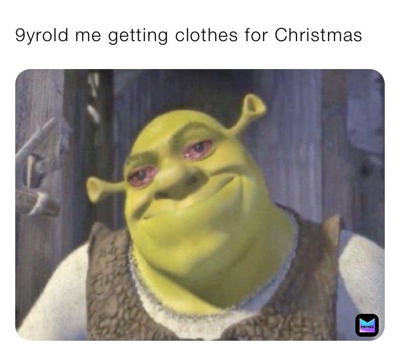 9yrold me getting clothes for Christmas 